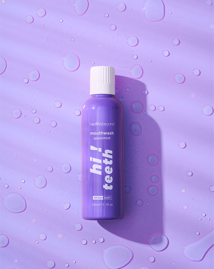 hampaiden valkaisuun tarkoitettu suuvesi