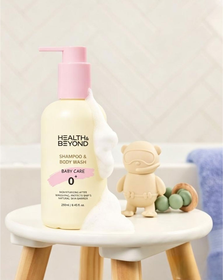 Vauvan 0+ shampoo ja suihkugeeli