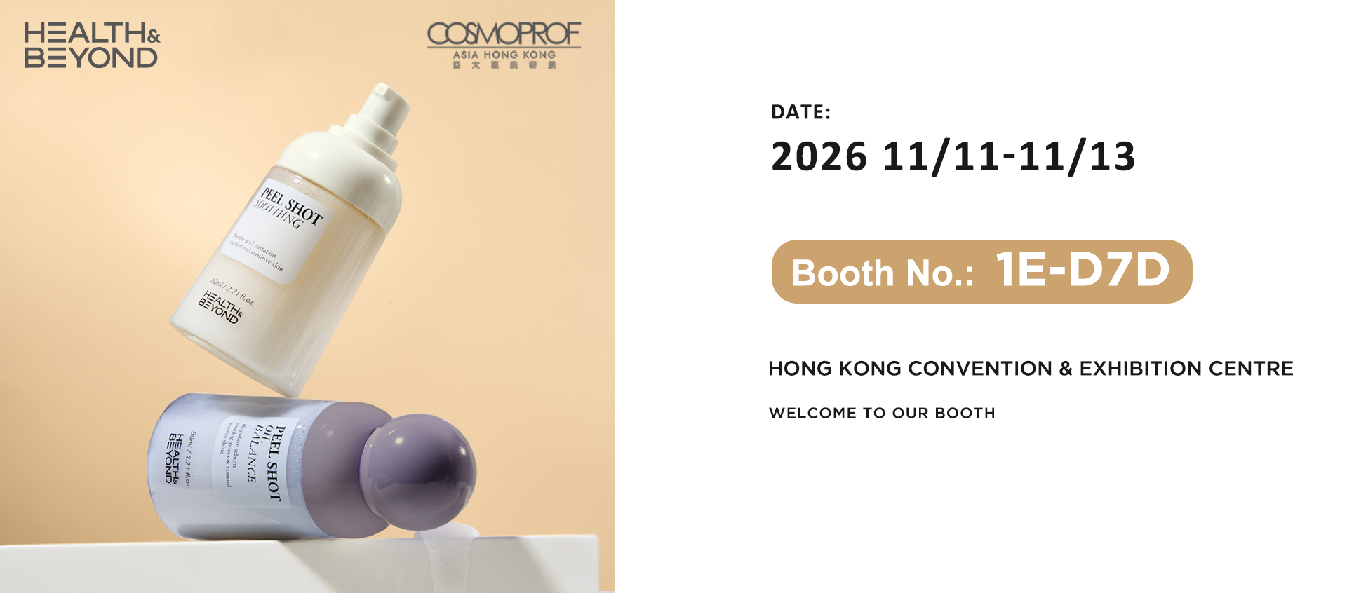 Health & Beyond -osasto mukana Cosmoprof Asia 2026 -messuilla
